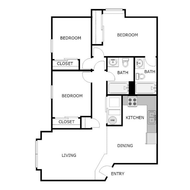 Floorplan - SUNDANCE NEWTON APARTMENTS