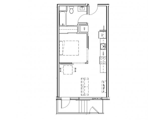1 Bed 1 Bath 571 - Homeroom Apartments
