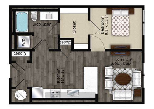 Floorplan - Edge on Four Apartments