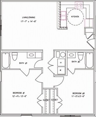 Plan 2 - Chapman Place Apartments