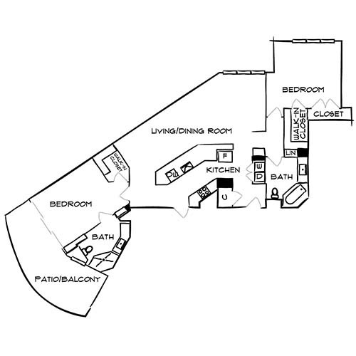 Floorplan - Flamingo South Beach