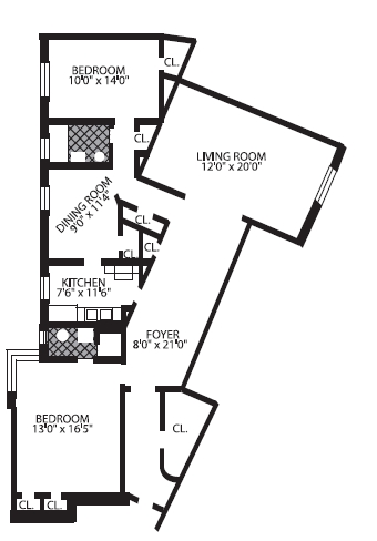 2BR/2BA - The Hyde Park
