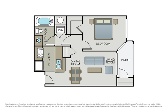 1 Bed 1 Bath Small - Salmon Run at Perry Creek