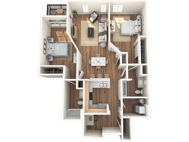 Floorplan - The Pacifica Apartments