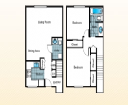 2BR/2BA - The Overlook Apartments