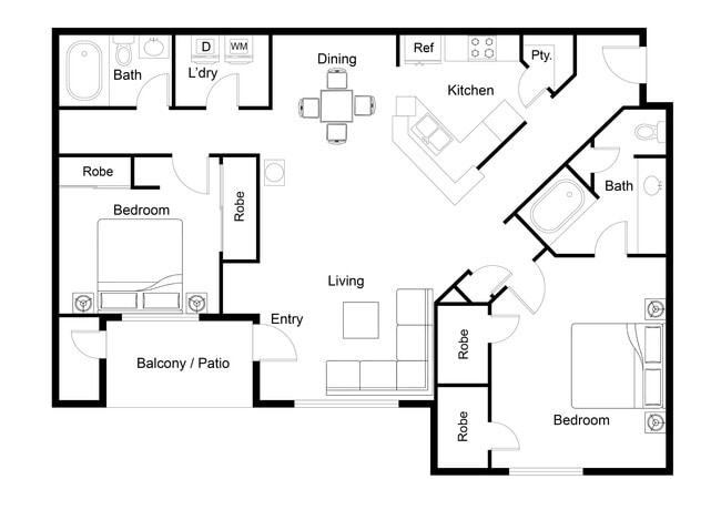 Floorplan - The Hartley at Sweetwater Creek
