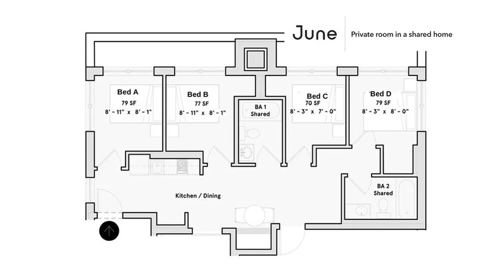 Building Photo - Room in Shared 4 bed/2 bath home