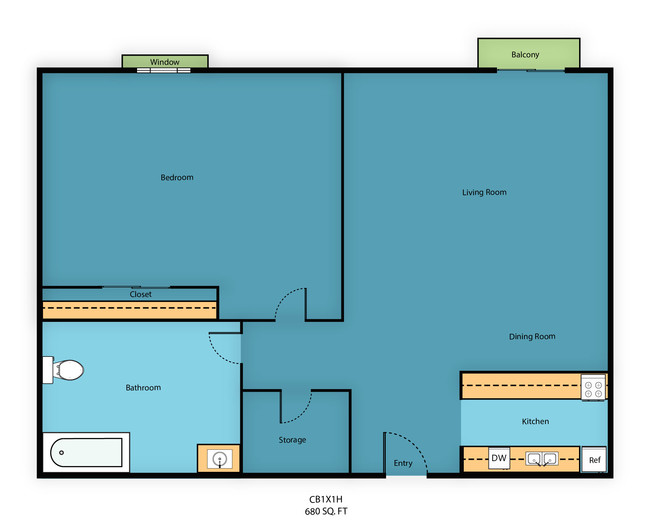 Floorplan - Campo Basso Apartment Homes