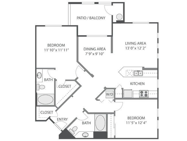 Floorplan - Victoria Arbors Apartment Homes