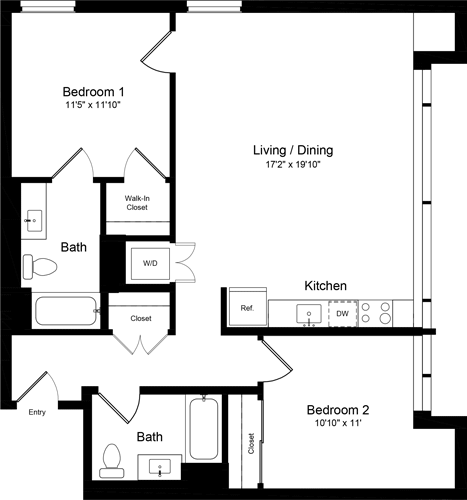 Floorplan - One Henry Adams