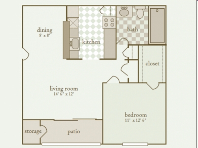 1BR/1BA - Park at Countryside