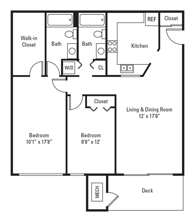 Floorplan - Village of Westover Apartment Homes