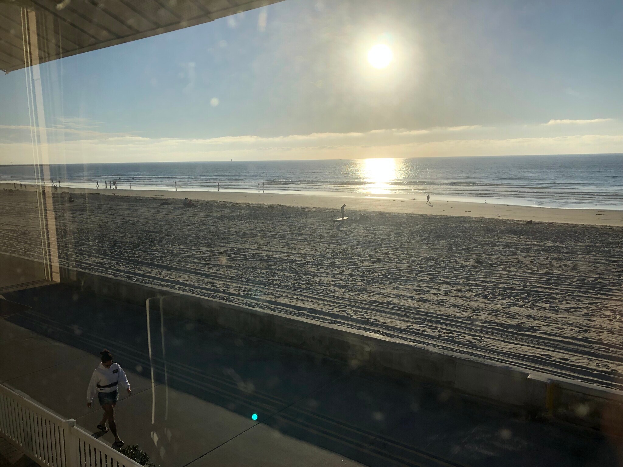 Panoramic ocean, beach and boardwalk views to the left - 3261 Ocean Front Walk