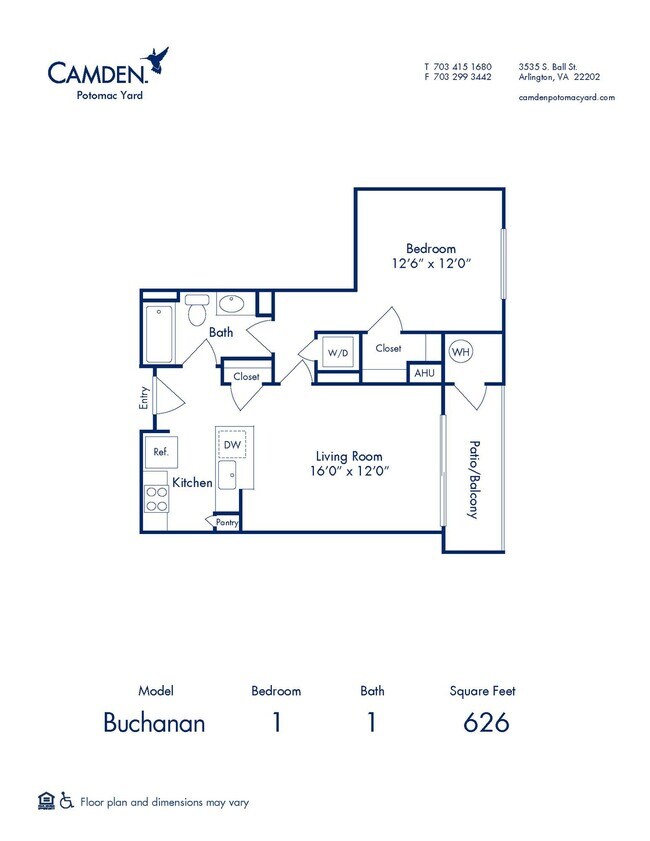 Floorplan - Camden Potomac Yard