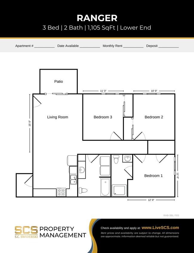 Floorplan - SCS Sturgeon Bay Estates Apartment Community