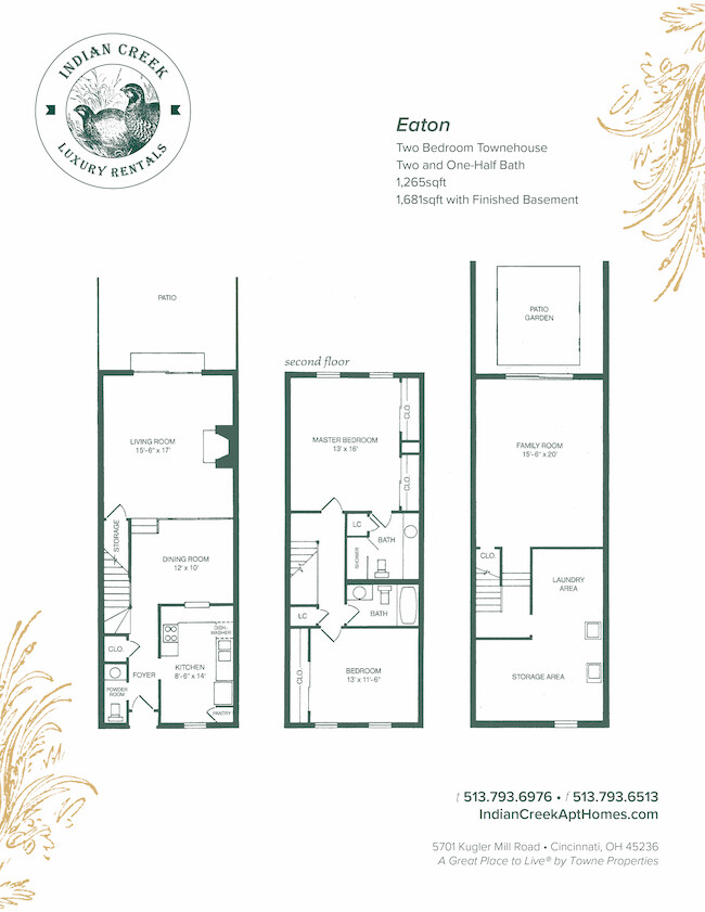 Floorplan - Indian Creek Apartments and Townhomes