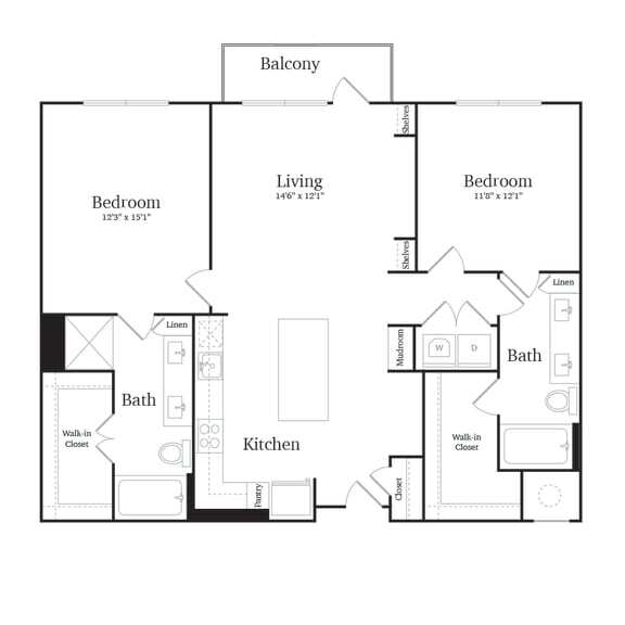 Floorplan - Vance at Bishop Union