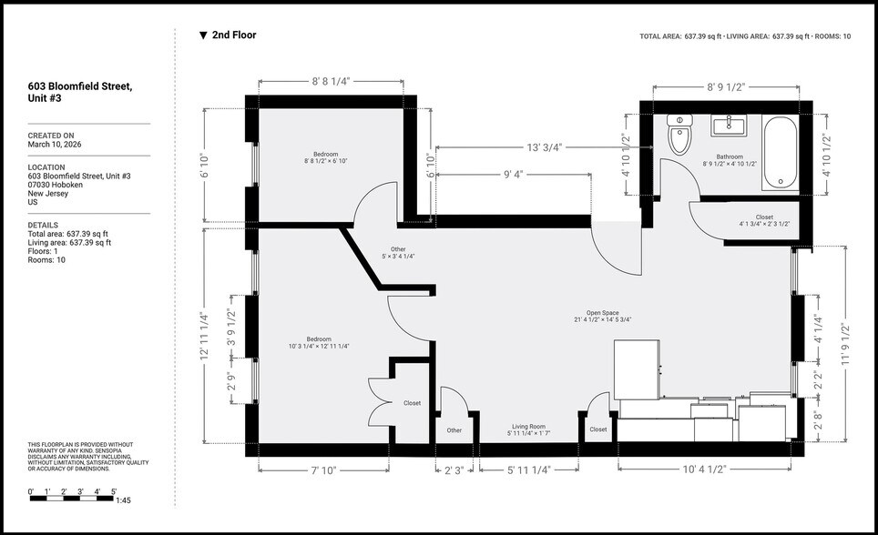 Floor plan - 603 Bloomfield St