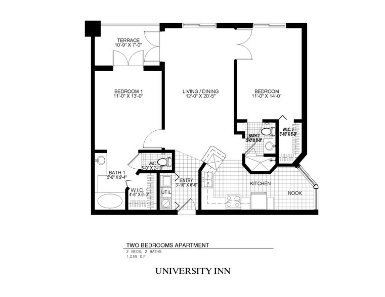 FLOOR PLAN - 1280 S Alhambra Cir
