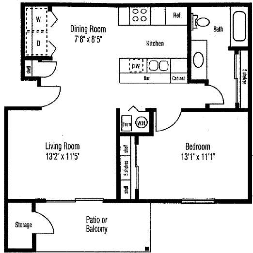 1BR/1BA - Lyons Gate Apartments