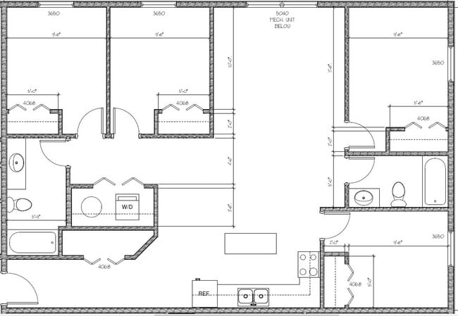 Floorplan - The Overlook Apartments