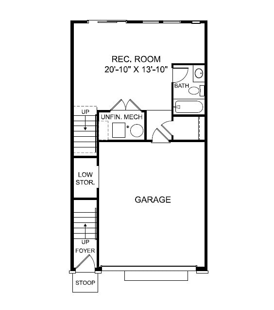 First floor floorplan - 3717 Ambrose Hills Rd