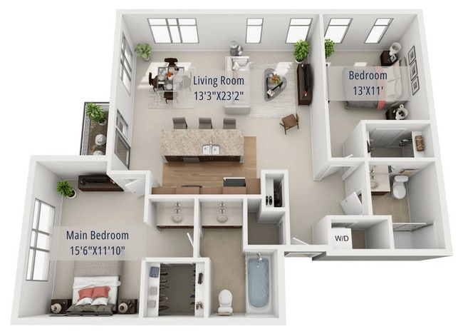 Floorplan - The Enclave Luxury Apartments