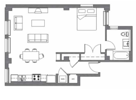 6 stack approx. 837 SF - Great Republic Lofts