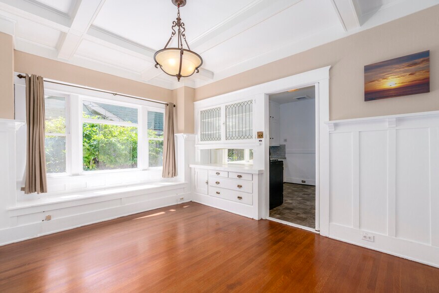 Built-in hutch and kitchen entrance - 367 Junipero Ave