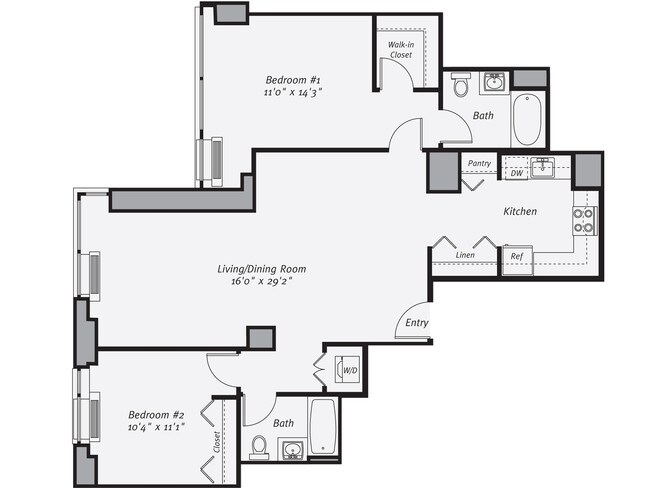 Floorplan - Avalon Riverview South Tower