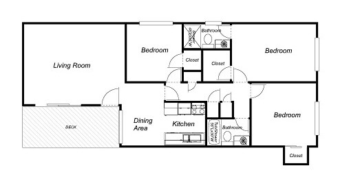 3BR/2BA - Los Gatos Apartments
