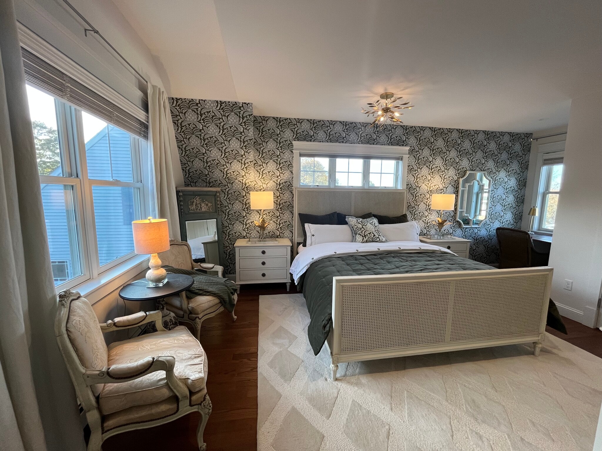 Spacious and private en-suite master features all furniture from RH: Cali King bed, dresser, nights - 11 Henry St