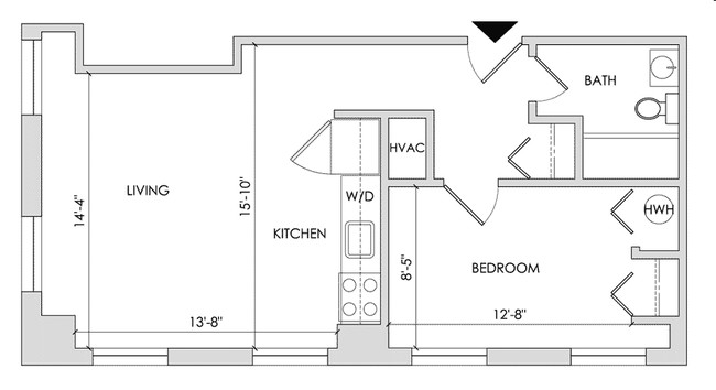 1BR/1BA - 1700 Walnut Street