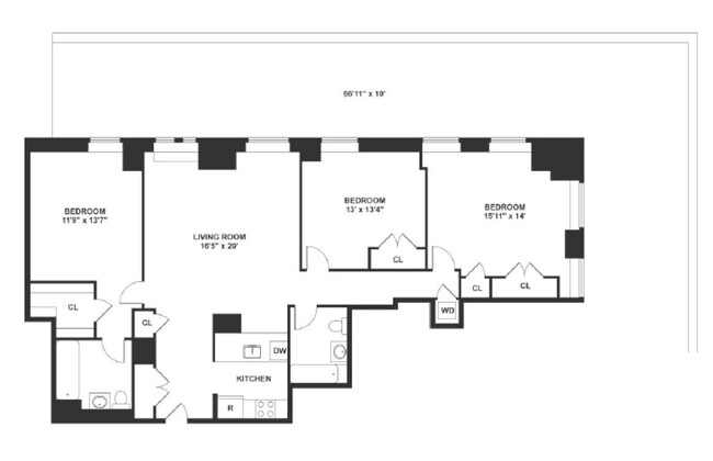 Floorplan - 70 Pine Apartments