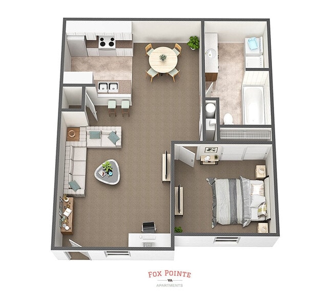 Floorplan - Fox Pointe Apartments