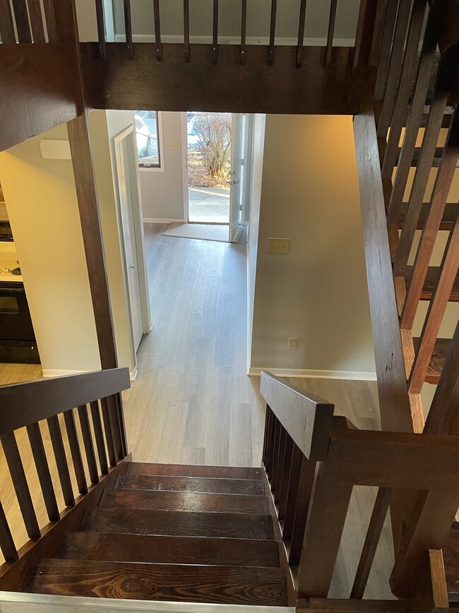 Stairs Looking down from First Landing - 115 Beechnut St