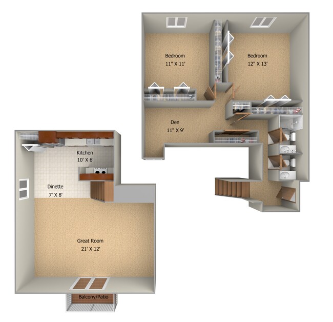 Floorplan - Woodmere Townhomes