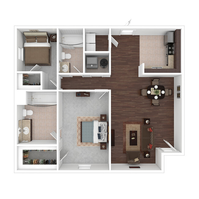 Floorplan - The Woods Apartments