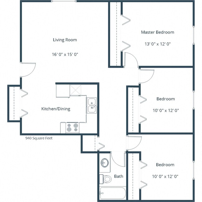 Floorplan - Belmont Apartments