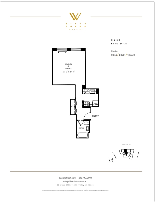 Floorplan - 63 Wall Street