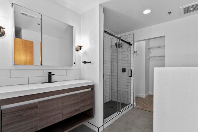 Updated Walk-In Shower - Opera House - Unity Lofts