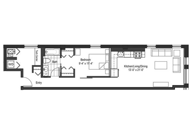 Floorplan - 13thirteen Randolph Street Lofts