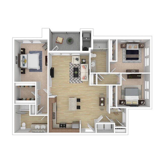 Oliva - 3x2 Floor Plan - Verdant at Green Valley