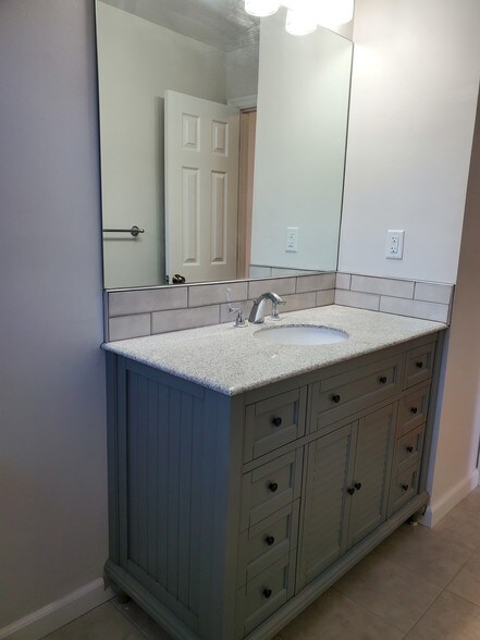 Bathroom Vanity and Mirror - 216 Glen Ave