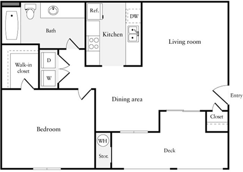 Floorplan - Riva Terra Apartments at Redwood Shores