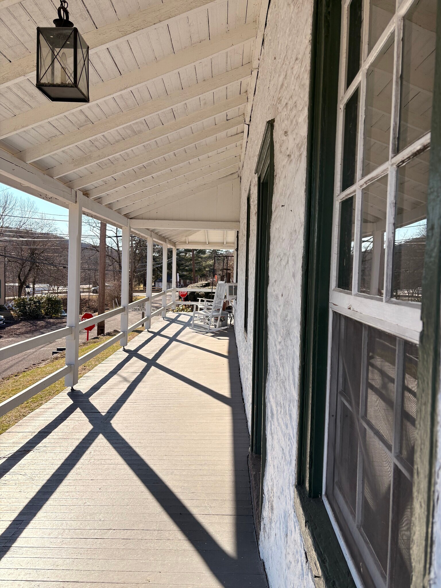 Porch view west - 3380 Coventryville Rd