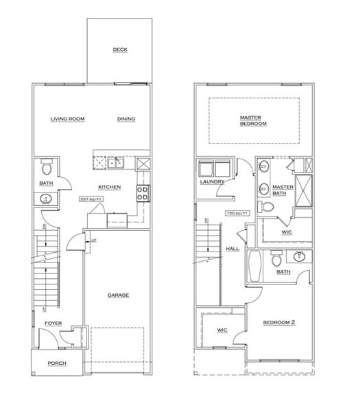 Floorplan - Eagle Creek Townhomes