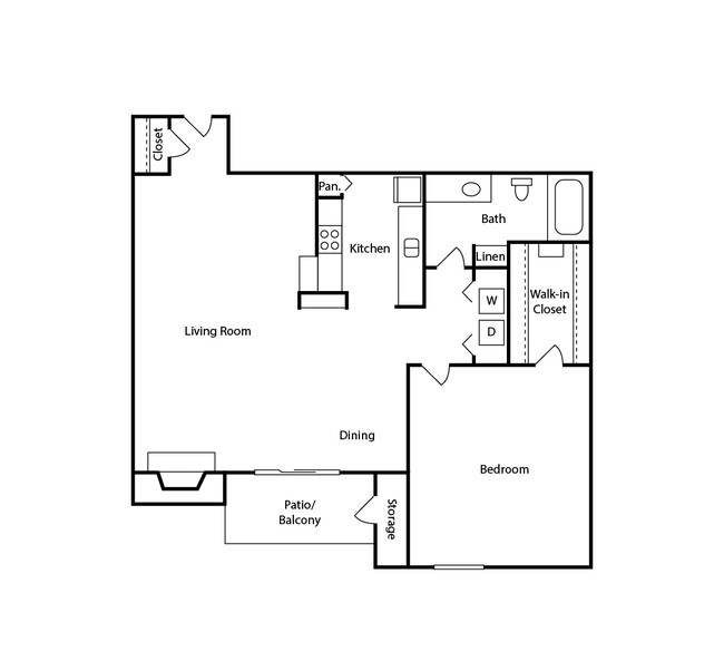 Floorplan - The Broadway Apartment Homes