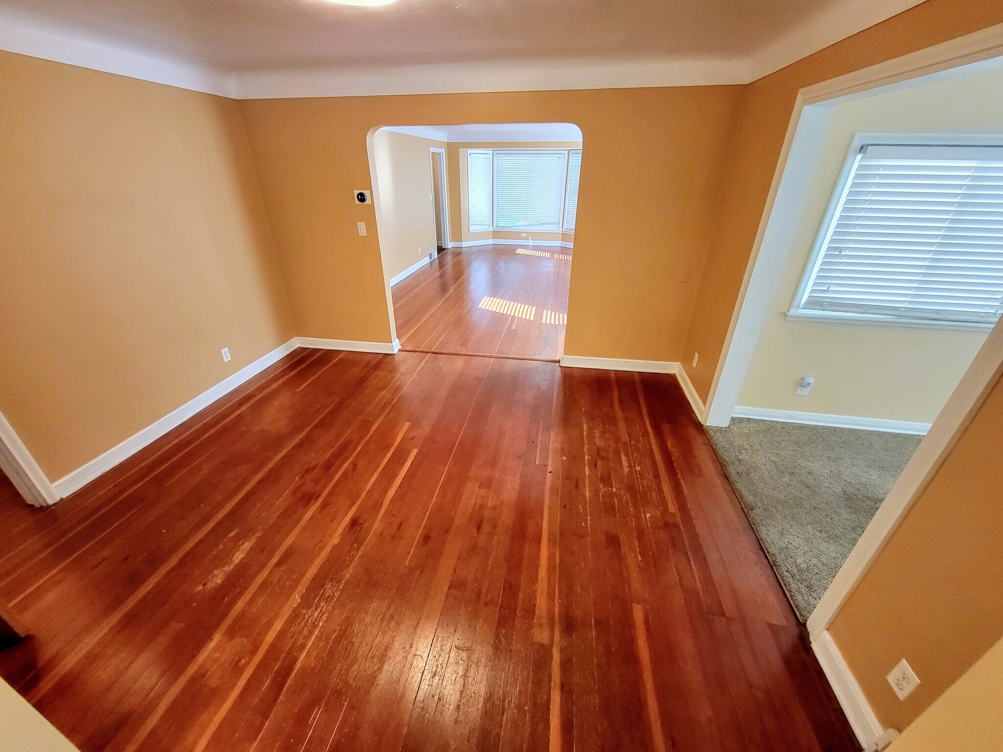 Dining room to living room - sun room to the right - 1588 Hillcrest Ave