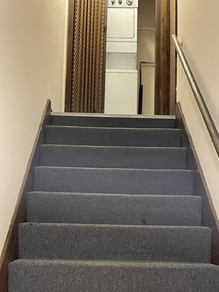 Front Stairs with Laundry - 302 Galvin Rd N